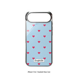 [MADE]blue love dot Standard Glass phonecase