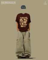 FOR プリント オーバーフィット 半袖Tシャツ