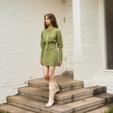 ALPACA SLIM CARDIGAN - MINT GREEN