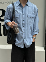 One four peaked stripe shirt