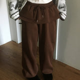 Chaelce frill layered jogger sweatpants