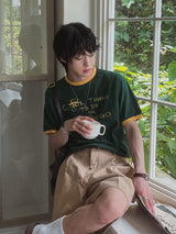 Sandry Think リンガー半袖Tシャツ