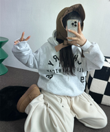 SHOULDER ARM PRINTING TATTOO PATCH CHERRY HOODIE🍒🩵🤍3COLOR