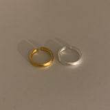 (silver925) Basic matte open ring *gold