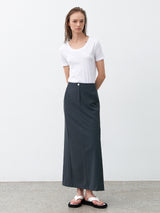 (SK-5022)ESSENTIAL TAS SET-UP LONG SKIRT