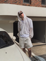 Uni Summer Light Crop Hooded Zip-Up