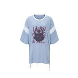 デビルキャットTシャツ ブルー