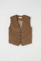 Early corduroy vest_camel