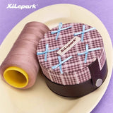 Cute double-layer round jewelry box
