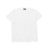 ダメージカッティングTシャツ (ホワイト)