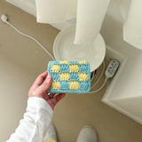 LEMON SODA CHECKERBOARD WALLET
