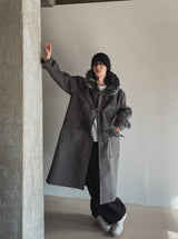 Free Raccoon Hood Duffle Coat