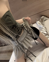 Pererere ribbon strap skirt