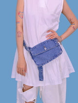 denim mini bag