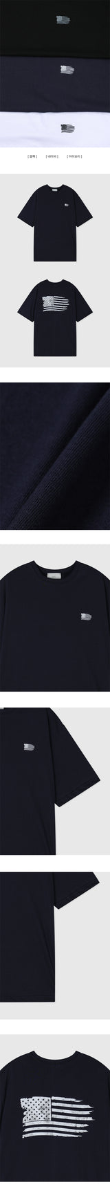 Can Me Hip アメリカフラッグ半袖Tシャツ