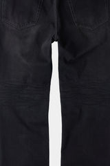 ルーズフィットテーパードデニムパンツ (Washed Black)
