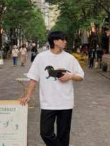[A-T0087] ダックスフント半袖Tシャツ