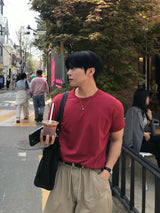Soft short-sleeved T-shirt