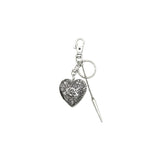 heart locket keyring