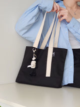  webbing simple line bag - black [M]