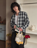Country crop check shirt