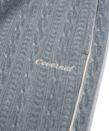 Women’s Cable Banding Pants Ash Blue