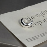 [925silver] Heavy wave ring