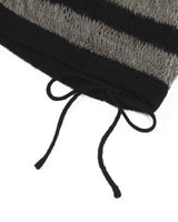 Ribbon Tied Beanie _ BLACK