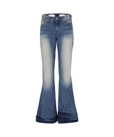 CRYSTAL WING BOOTSCUT DENIM PANTS_BL