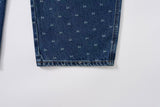 RIBBON-DYED CURVED FIT DENIM_BLUE code 26015