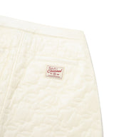 Women’s Clover Heart Quilted Wrap Mini Skirt Light Yellow