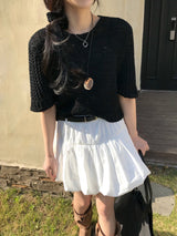 Draw Balloon Belt SET Banding MIni Skirt