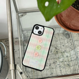 [MADE] Drawing Vintage Button Case - Baby Pink