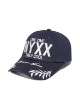NYX スローガンボールキャップ (NAVY)