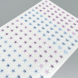 pastel numbering diary point sticker