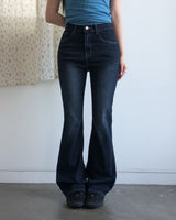 (Denim) ラノンハイウエストブーツカットパンツ
