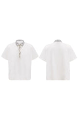 シークインセーフティピンポロTシャツ