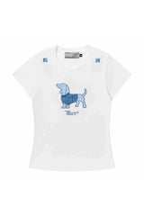 ブークレドッグエンブロイダードTシャツ