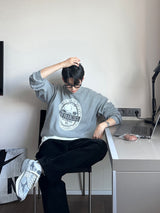 LMN Pigment SANFRAN Circle Printed Sweatshirt (5 colors)