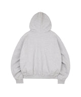 カモアップリケフードジップアップ - Gray