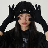 129 Fingerhole Gloves Pink