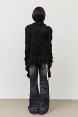(W) Raven Wrinkled Cardigan