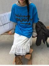 YWD WELCOME Tシャツ_ブルー (1color)