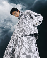 WIDE CARPENTER TRACK PANTS MONO FLOWER