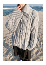 HIGHNECK BUTTON KNIT