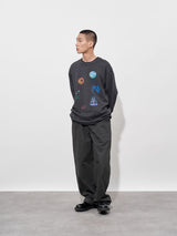 FMACM Hand-painted Printed Bamboo Cotton Cool Feeling Long Sleeve T-Shirt
