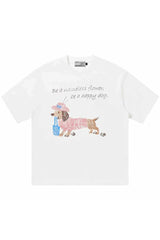 ラインドッグルーズフィットTシャツ