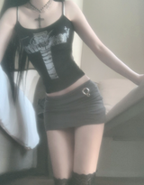 Demona Cubic Cross Top (black)