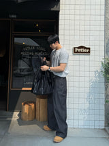 OSフックヘンリーネック半袖Tシャツ