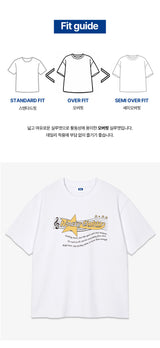 テンポスターオーバーフィットTシャツ (3color)
